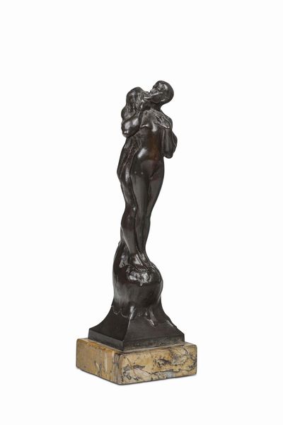 Paul Moreau�Vauthier (1871-1936) Le Baiser  - Asta Scultura del XIX e XX secolo - Associazione Nazionale - Case d'Asta italiane
