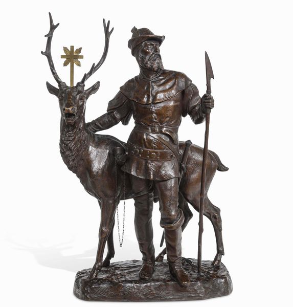 Eugène Laurent : Sant�Eustachio  - Asta Scultura del XIX e XX secolo - Associazione Nazionale - Case d'Asta italiane