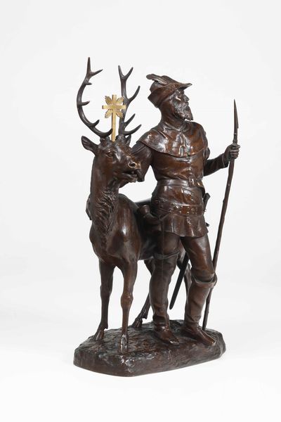 Eugène Laurent : Sant�Eustachio  - Asta Scultura del XIX e XX secolo - Associazione Nazionale - Case d'Asta italiane