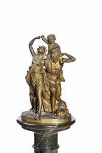 Fonditore del XIX-XX secolo (Francia?) Baccanale  - Asta Scultura del XIX e XX secolo - Associazione Nazionale - Case d'Asta italiane