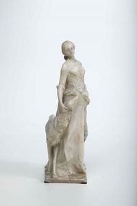 Arte del XIX-XX secolo Dama con levriero  - Asta Scultura del XIX e XX secolo - Associazione Nazionale - Case d'Asta italiane