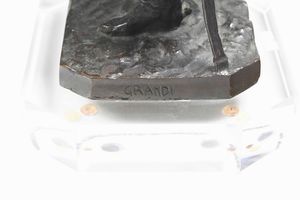 Giuseppe Grandi (1843-1891/94) Il maresciallo Ney  - Asta Scultura del XIX e XX secolo - Associazione Nazionale - Case d'Asta italiane