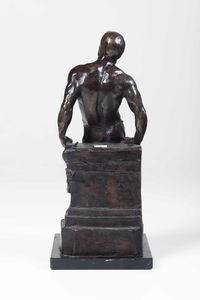 Donato Barcaglia : Atleta  - Asta Scultura del XIX e XX secolo - Associazione Nazionale - Case d'Asta italiane