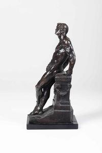 Donato Barcaglia : Atleta  - Asta Scultura del XIX e XX secolo - Associazione Nazionale - Case d'Asta italiane