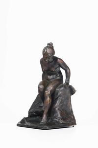 Donato Barcaglia : Bagnante  - Asta Scultura del XIX e XX secolo - Associazione Nazionale - Case d'Asta italiane