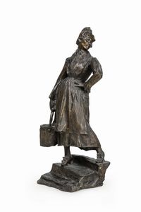 Ernesto Bazzaro : Ultimi amori  - Asta Scultura del XIX e XX secolo - Associazione Nazionale - Case d'Asta italiane