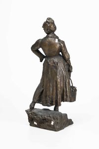 Ernesto Bazzaro : Ultimi amori  - Asta Scultura del XIX e XX secolo - Associazione Nazionale - Case d'Asta italiane