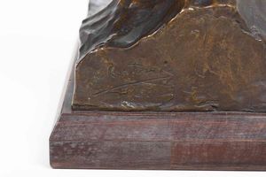 Carlo Cantoni : Busto di Giosu� Carducci  - Asta Scultura del XIX e XX secolo - Associazione Nazionale - Case d'Asta italiane