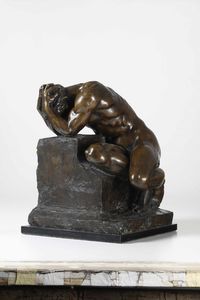 Luigi Secchi : Dolore  - Asta Scultura del XIX e XX secolo - Associazione Nazionale - Case d'Asta italiane