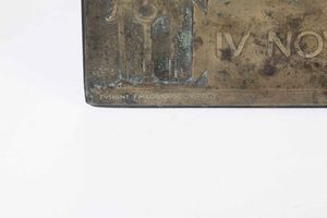 Egidio Boninsegna : Commemorazione del IV Novembre  - Asta Scultura del XIX e XX secolo - Associazione Nazionale - Case d'Asta italiane