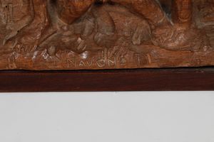Luigi Navone : Scena dalla Divina Commedia  - Asta Scultura del XIX e XX secolo - Associazione Nazionale - Case d'Asta italiane