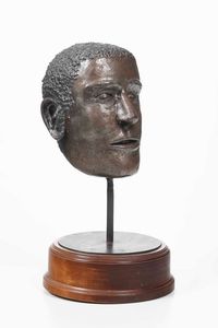 Zaccaria Drosera : Testa maschile, 1971  - Asta Scultura del XIX e XX secolo - Associazione Nazionale - Case d'Asta italiane