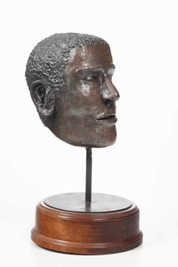 Zaccaria Drosera : Testa maschile, 1971  - Asta Scultura del XIX e XX secolo - Associazione Nazionale - Case d'Asta italiane