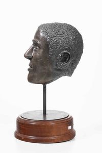 Zaccaria Drosera : Testa maschile, 1971  - Asta Scultura del XIX e XX secolo - Associazione Nazionale - Case d'Asta italiane