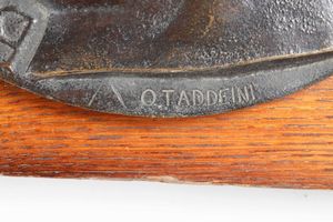 Omero Taddeini (1901-1978). Italia, secondo quarto del XX secolo Profilo del Duce  - Asta Scultura del XIX e XX secolo - Associazione Nazionale - Case d'Asta italiane