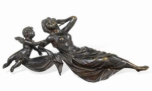 Fonditore del XIX-XX secolo Allegoria del sogno  - Asta Scultura del XIX e XX secolo - Associazione Nazionale - Case d'Asta italiane