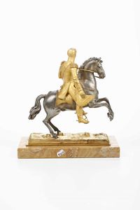 Fonditore del XIX secolo Francesco II di Borbone a cavallo  - Asta Scultura del XIX e XX secolo - Associazione Nazionale - Case d'Asta italiane
