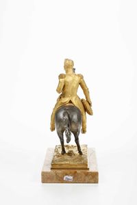 Fonditore del XIX secolo Francesco II di Borbone a cavallo  - Asta Scultura del XIX e XX secolo - Associazione Nazionale - Case d'Asta italiane