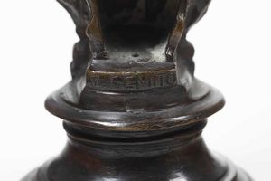 Vincenzo Gemito, Attribuito a : Testa di Licco  - Asta Scultura del XIX e XX secolo - Associazione Nazionale - Case d'Asta italiane