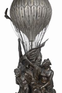 Fr�d�ric-Auguste Bartholdi (Colmar, 1834 � Parigi, 1904) Monumento agli aeronauti dell'assedio di Parigi  - Asta Scultura del XIX e XX secolo - Associazione Nazionale - Case d'Asta italiane