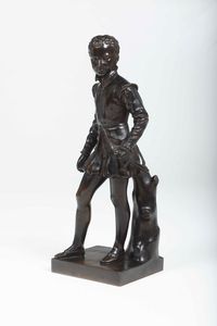 Ferdinand Barbedienne : Enrico IV bambino  - Asta Scultura del XIX e XX secolo - Associazione Nazionale - Case d'Asta italiane