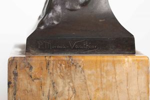 Paul Moreau�Vauthier (1871-1936) Le Baiser  - Asta Scultura del XIX e XX secolo - Associazione Nazionale - Case d'Asta italiane