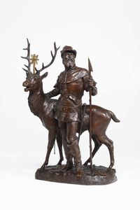 Eugène Laurent : Sant�Eustachio  - Asta Scultura del XIX e XX secolo - Associazione Nazionale - Case d'Asta italiane