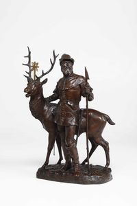 Eugène Laurent : Sant�Eustachio  - Asta Scultura del XIX e XX secolo - Associazione Nazionale - Case d'Asta italiane