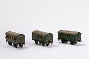 Marklin - Serie di 3 vagoncini 17250, 17260 e 17260 PO