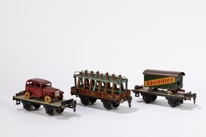 Marklin - Serie di 3 vagoni merci 1766, 17720 e 1706