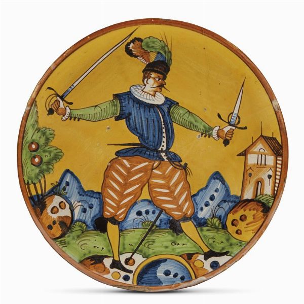 PIATTO, MONTELUPO, 1600-1620 CIRCA  - Asta ASTA A TEMPO | MONTELUPO: MAIOLICHE RINASCIMENTALI - Associazione Nazionale - Case d'Asta italiane
