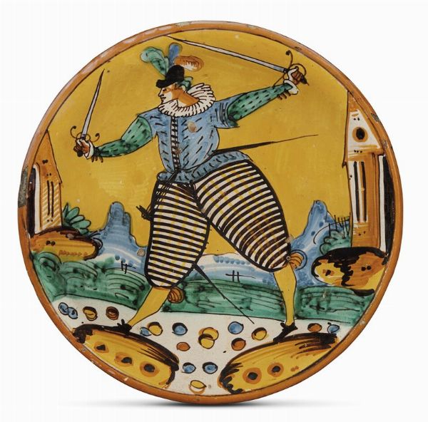 PIATTO, MONTELUPO, 1620-1640 CIRCA  - Asta ASTA A TEMPO | MONTELUPO: MAIOLICHE RINASCIMENTALI - Associazione Nazionale - Case d'Asta italiane