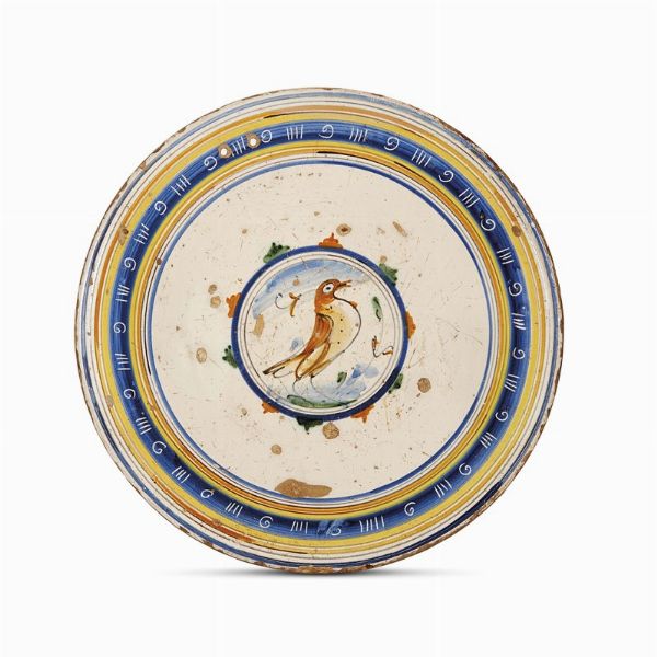 PIATTO, MONTELUPO, 1580-1600  - Asta ASTA A TEMPO | MONTELUPO: MAIOLICHE RINASCIMENTALI - Associazione Nazionale - Case d'Asta italiane