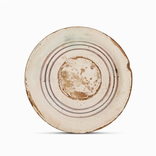 PIATTO, MONTELUPO, 1650 CIRCA  - Asta ASTA A TEMPO | MONTELUPO: MAIOLICHE RINASCIMENTALI - Associazione Nazionale - Case d'Asta italiane