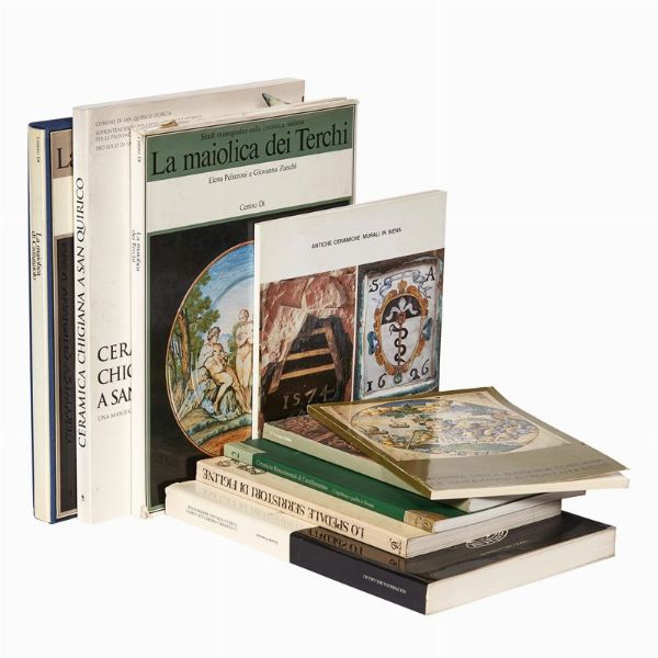 MAIOLICA. TOSCANA. Lotto di 9 volumi.  - Asta ASTA A TEMPO | MONTELUPO: MAIOLICHE RINASCIMENTALI - Associazione Nazionale - Case d'Asta italiane