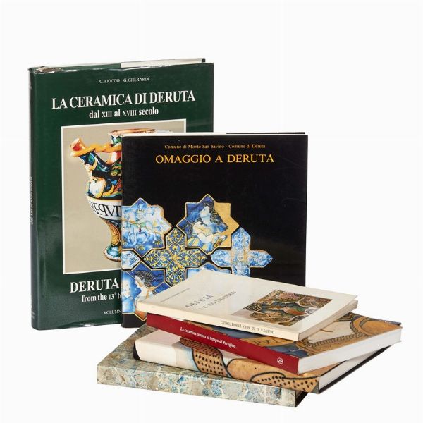 MAIOLICA. DERUTA. Lotto di 6 volumi.  - Asta ASTA A TEMPO | MONTELUPO: MAIOLICHE RINASCIMENTALI - Associazione Nazionale - Case d'Asta italiane