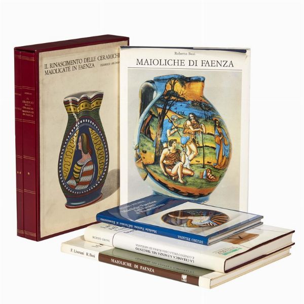 MAIOLICA. FAENZA. Lotto di 5 volumi.  - Asta ASTA A TEMPO | MONTELUPO: MAIOLICHE RINASCIMENTALI - Associazione Nazionale - Case d'Asta italiane