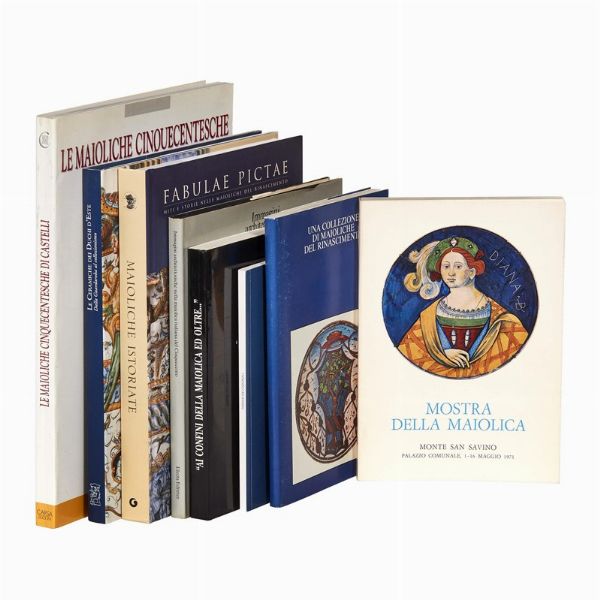 MAIOLICA. MOSTRE. Lotto di 8 volumi.  - Asta ASTA A TEMPO | MONTELUPO: MAIOLICHE RINASCIMENTALI - Associazione Nazionale - Case d'Asta italiane