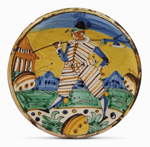 PIATTO, MONTELUPO, 1620-1640 CIRCA  - Asta ASTA A TEMPO | MONTELUPO: MAIOLICHE RINASCIMENTALI - Associazione Nazionale - Case d'Asta italiane