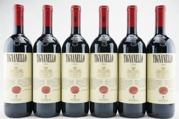 Tignanello Antinori 2018  - Asta IL SIGNIFICATO DELLA PASSIONE - Vini Pregiati e da Collezione - Associazione Nazionale - Case d'Asta italiane