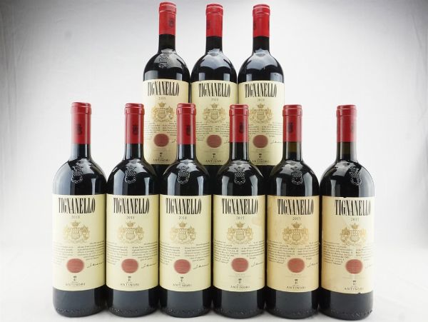 Tignanello Antinori  - Asta IL SIGNIFICATO DELLA PASSIONE - Vini Pregiati e da Collezione - Associazione Nazionale - Case d'Asta italiane