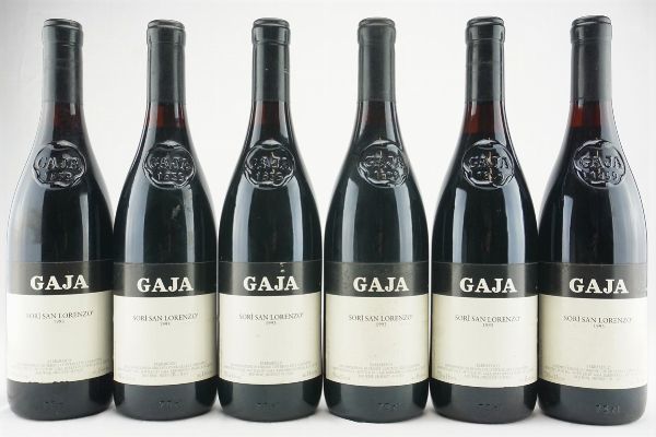 Sorì San Lorenzo Gaja 1993  - Asta IL SIGNIFICATO DELLA PASSIONE - Vini Pregiati e da Collezione - Associazione Nazionale - Case d'Asta italiane