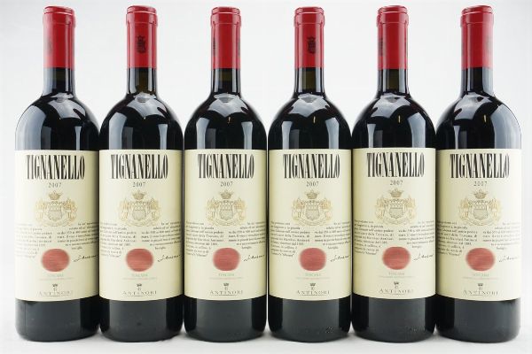 Tignanello Antinori 2007  - Asta IL SIGNIFICATO DELLA PASSIONE - Vini Pregiati e da Collezione - Associazione Nazionale - Case d'Asta italiane