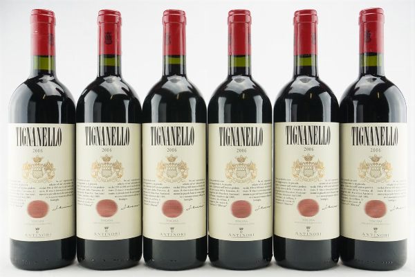 Tignanello Antinori 2006  - Asta IL SIGNIFICATO DELLA PASSIONE - Vini Pregiati e da Collezione - Associazione Nazionale - Case d'Asta italiane