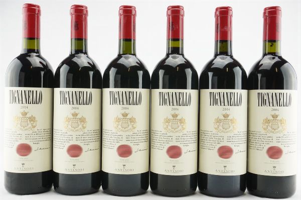 Tignanello Antinori 2004  - Asta IL SIGNIFICATO DELLA PASSIONE - Vini Pregiati e da Collezione - Associazione Nazionale - Case d'Asta italiane