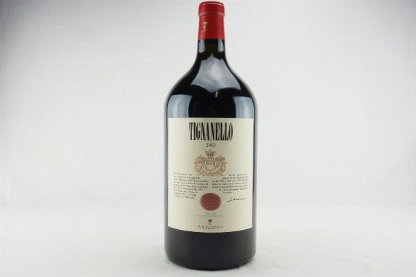 Tignanello Antinori 2003  - Asta IL SIGNIFICATO DELLA PASSIONE - Vini Pregiati e da Collezione - Associazione Nazionale - Case d'Asta italiane