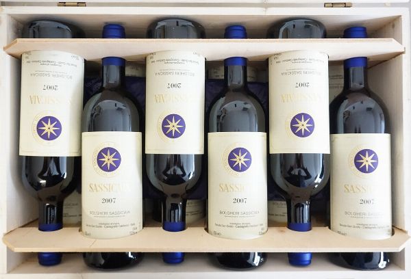 Sassicaia Tenuta San Guido 2007  - Asta IL SIGNIFICATO DELLA PASSIONE - Vini Pregiati e da Collezione - Associazione Nazionale - Case d'Asta italiane