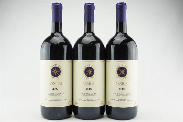 Sassicaia Tenuta San Guido 2007  - Asta IL SIGNIFICATO DELLA PASSIONE - Vini Pregiati e da Collezione - Associazione Nazionale - Case d'Asta italiane