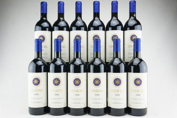 Sassicaia Tenuta San Guido 1998  - Asta IL SIGNIFICATO DELLA PASSIONE - Vini Pregiati e da Collezione - Associazione Nazionale - Case d'Asta italiane