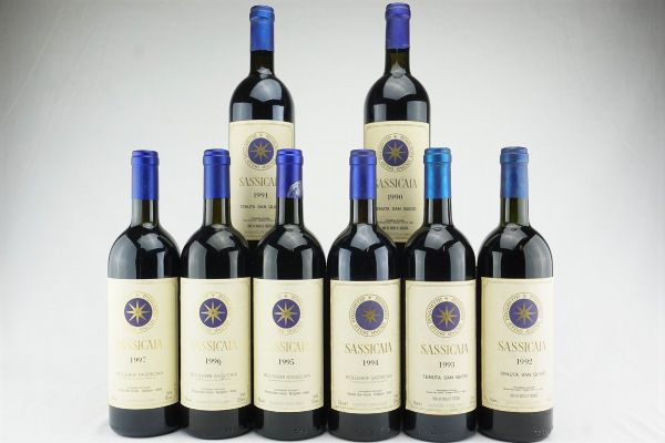 Sassicaia Tenuta San Guido  - Asta IL SIGNIFICATO DELLA PASSIONE - Vini Pregiati e da Collezione - Associazione Nazionale - Case d'Asta italiane